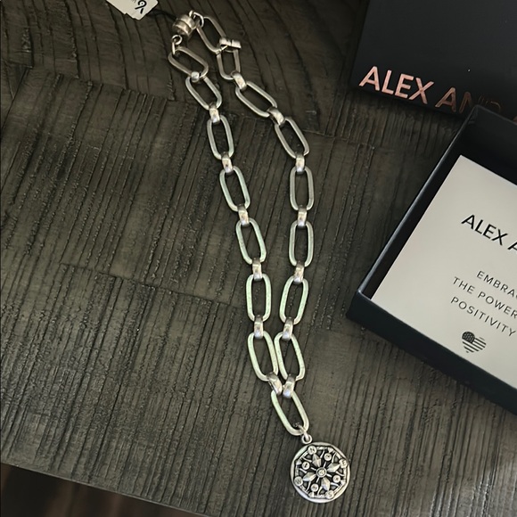 Alex and Ani Silver Link Necklace - Picture 2 of 2